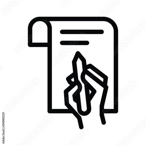 writing line icon illustration vector graphic.eps