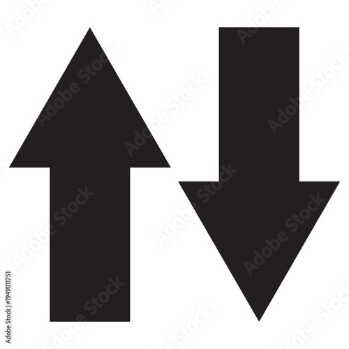 Up down direction arrows outline icon in white background, basic app and web website bold icon, EPS10 Free Download Up down direction arrows outline icon in white background, basic app and web website bold icon, EPS10 - GFXLoad
