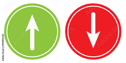 Up and down arrow flat style. Vector illustration icon isolated on white background. up and down arrow set EPS10