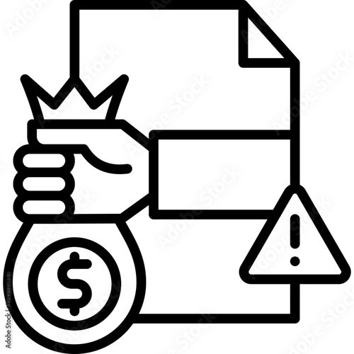 Fraud Case line icon