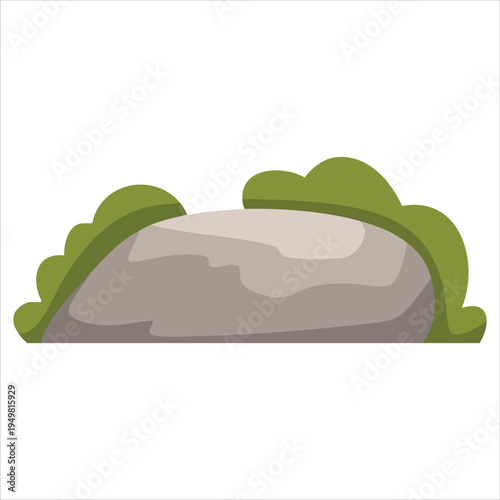 Detailed illustration of natural stone formation