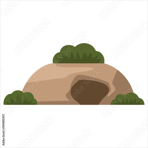 Detailed cave illustration for geological and?? themes