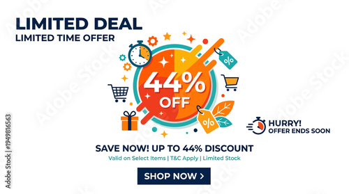 Limited Deal Advertisement with 44% Discount Offer