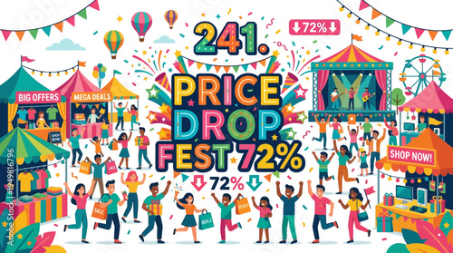 Price Drop Festival Sale Promotion