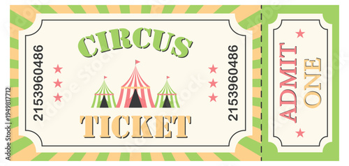 a circus ticket for one person