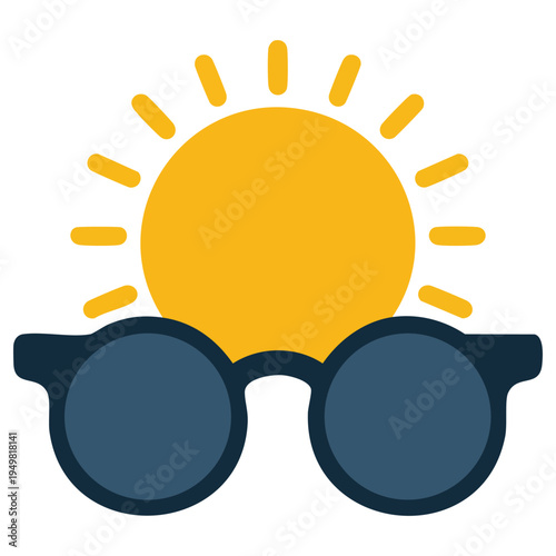 Trendy sunglasses creative vector design illustration