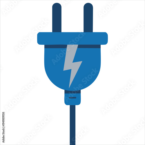 Plug icon for web app and infographic design vector illustration