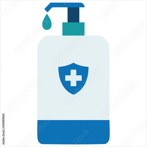 Hand sanitizer gel icon for digital applications vector illustration