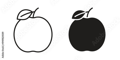 Apple icon symbol collection for web design. Icon Element For Design