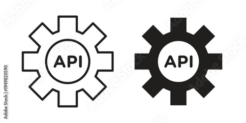API icon symbol collection for web design. Icon Element For Design