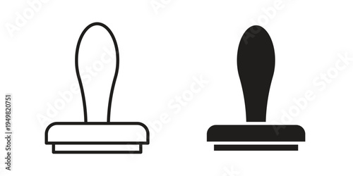 Approval stamp icon symbol collection for web design. Icon Element For Design