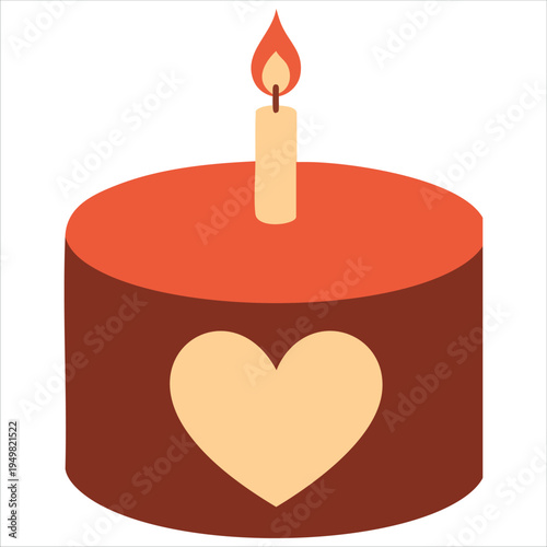 Celebration cake icon with layers and frosting on white background vector