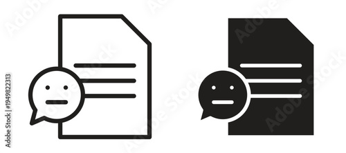 Complaint icon vector design template and illustration EPS10.