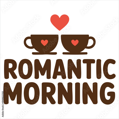 Perfect coffee moment with love and warmth illustration vector