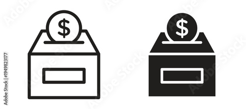 Donations icon vector design template and illustration EPS10.