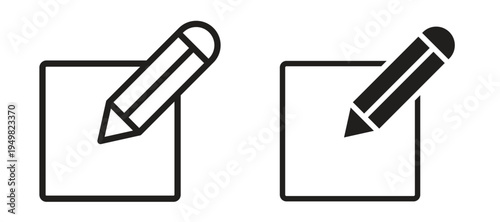 Edit icon vector design template and illustration EPS10.