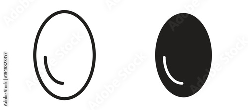 Egg icon vector design template and illustration EPS10.