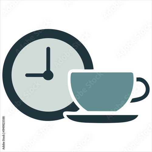 Coffee cup for break time and business meeting concept vector
