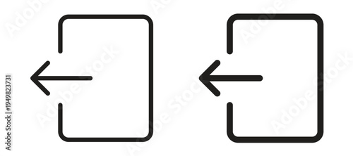 Exit icon vector design template and illustration EPS10.
