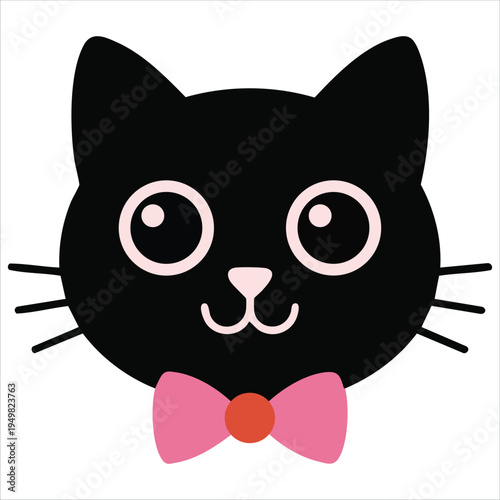 Graceful kitty illustration for cat lover collection vector