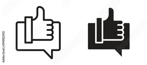 Feedback icon vector design template and illustration EPS10.