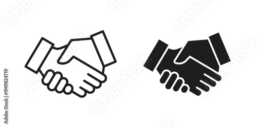 Business deal icon symbol collection for web design. Icon Element For Design