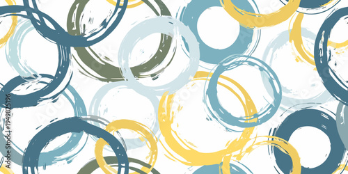 Abstract background with overlapping circular brushstrokes in muted tones