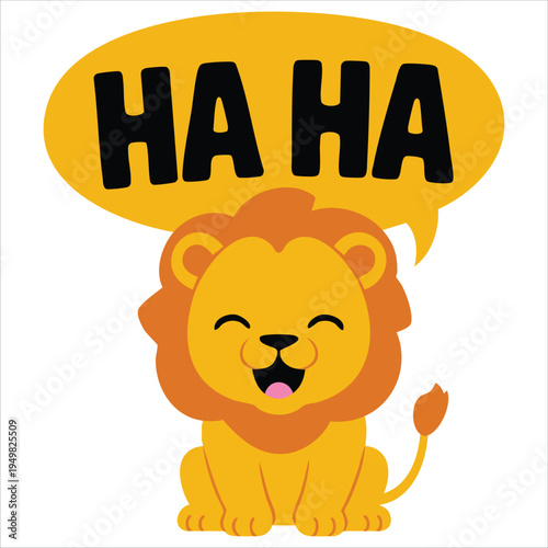 Fierce lion face for animal character collection vector art