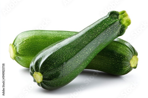 Fresh green zucchini summer vegetables healthy.