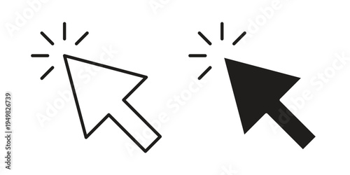 Click icon symbol collection for web design. Icon Element For Design