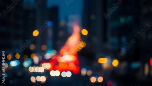 electic. Abstract urban nightscape with glowing city lights and bokeh, blending cool tones and warm highlights. travel magazines.