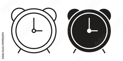 Clock icon symbol collection for web design. Icon Element For Design