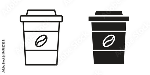 coffee cup icon symbol collection for web design. Icon Element For Design