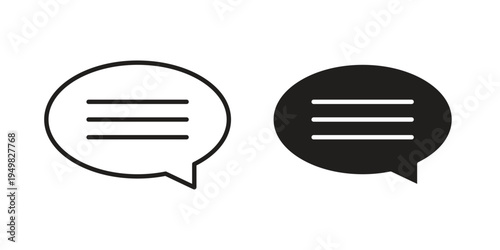 Comments icon symbol collection for web design. Icon Element For Design