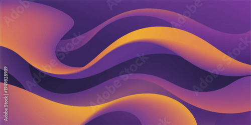Abstract colorful vector design featuring an artistic wave pattern with flowing orange curves and light swirls for a modern wallpaper backdrop illustration