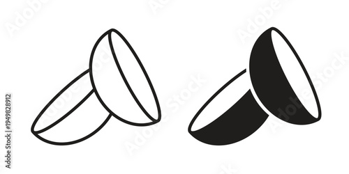contact lenses icon symbol collection for web design. Icon Element For Design