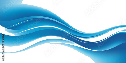 Dynamic abstract blue wave background featuring artistic light lines and a flowing vector design for a futuristic business wallpaper backdrop