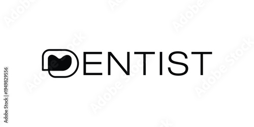 Modern Dentist Wordmark Logo Design for Dental Clinic and Healthcare Branding