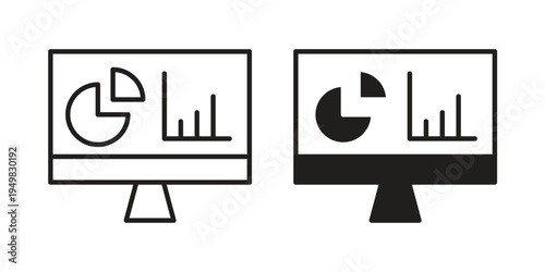 Dashboard icon symbol collection for web design. Icon Element For Design
