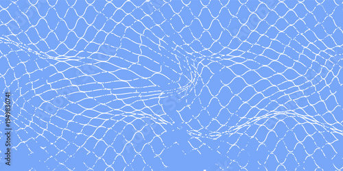 Grunge texture for fishing nets. Seamless pattern for sportswear or soccer goals, volleyball nets, basketball hoops. Modern grunge fishing nets.