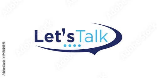 Lets Talk Logo Design for Modern and Professional Brand Identity