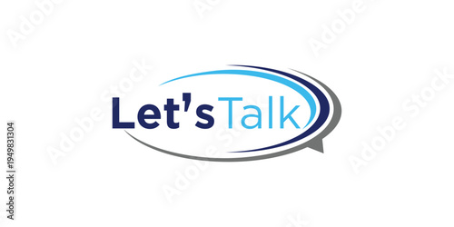Lets Talk Logo Design for Modern and Professional Brand Identity