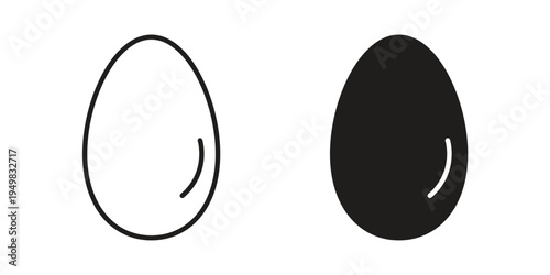 Egg icon symbol collection for web design. Icon Element For Design