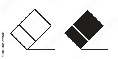 Eraser icon symbol collection for web design. Icon Element For Design