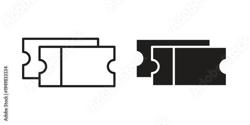 Event ticket icon symbol collection for web design. Icon Element For Design