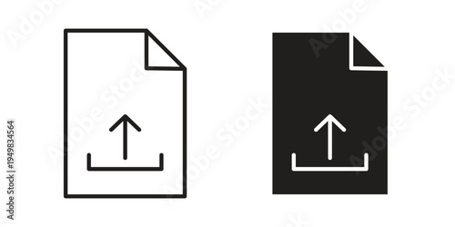File upload icon symbol collection for web design. Icon Element For Design