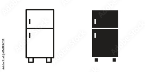 Fridge icon symbol collection for web design. Icon Element For Design
