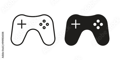 Game controller icon symbol collection for web design. Icon Element For Design