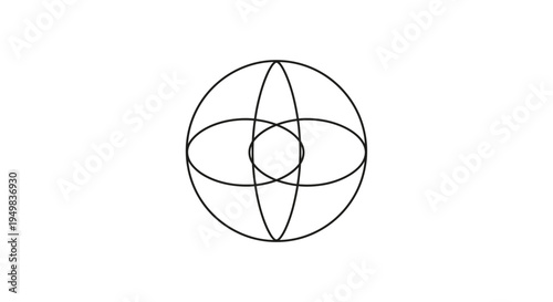 Abstract Geometric Design with Interlocking Circles and Spherical Elements