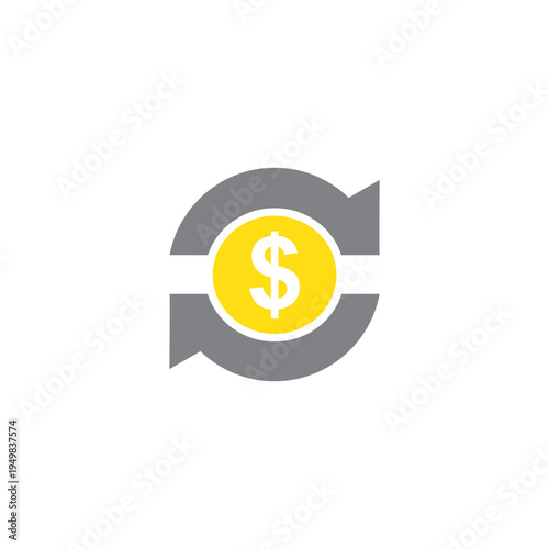 Return on Investment Icon. Simple Investment Return Symbol for Startup and Business Finance Design